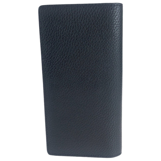 LOUIS VUITTON Long Wallet Purse M58192 leather Noir black black Long Wallet Purse Long wallet billfold Taurillon Clemence Leather Portefeuille Braza mens Used Authentic