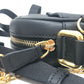 FENDI Shoulder Bag 7VA456 leather black Calligraphy studs