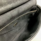 FENDI Shoulder Bag 8M0371 leather black Pochette Crossbody Double micro baguette Women Used Authentic