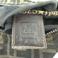 FENDI Pouch Canvas / leather Brown Zucca Pattern