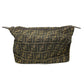 FENDI Pouch Canvas / leather Brown Zucca Pattern