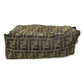FENDI Pouch Canvas / leather Brown Zucca Pattern