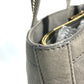 FENDI Shoulder Bag 8BR650 leather gray Bag Shoulder Bag Tote Bag logo FF Women Used Authentic