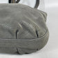 FENDI Shoulder Bag 8BR650 leather gray Bag Shoulder Bag Tote Bag logo FF Women Used Authentic