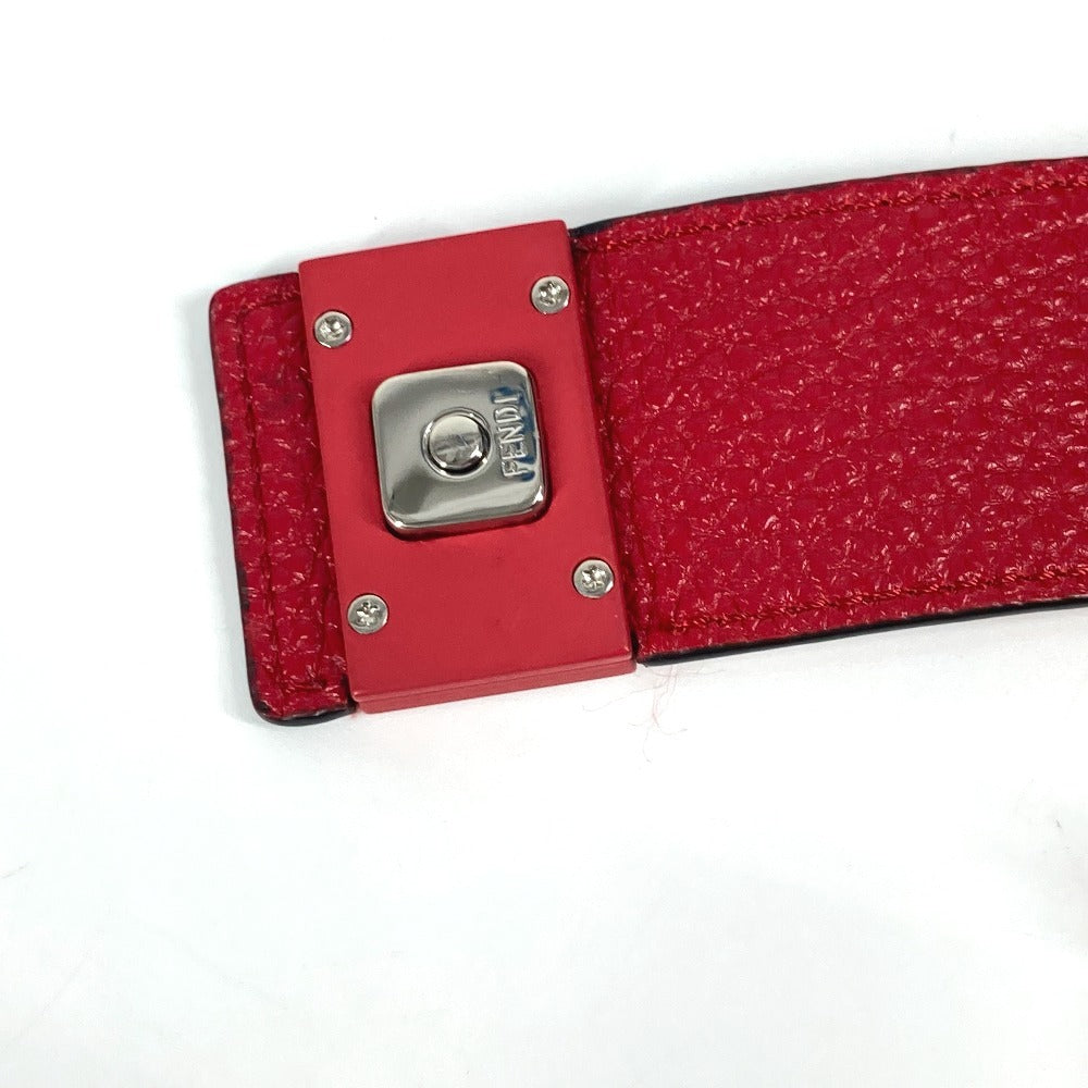 FENDI Shoulder Bag 7AR944 leather Red FF logo phone bag