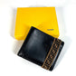 FENDI Folded wallet 7M0266 leather black Zucca rubber belt logo unisex(Unisex) Used Authentic
