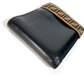 FENDI Folded wallet 7M0266 leather black Zucca rubber belt logo unisex(Unisex) Used Authentic