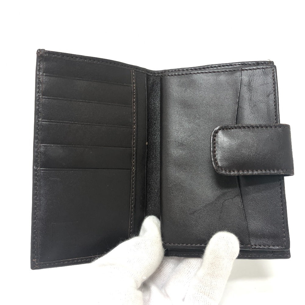 FENDI Folded wallet Leather / canvas Brown Zucca Pattern