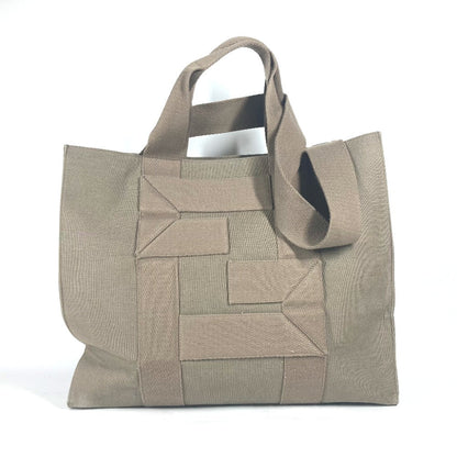 FENDI Tote Bag  7VA558 canvas khaki TOTE CANVAS mens Used Authentic