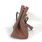 FENDI Handbag leather Brown vintage FF logo Women Used Authentic