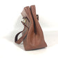 FENDI Handbag leather Brown vintage FF logo Women Used Authentic