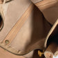 FENDI Tote Bag leather beige vintage Big logo Women Used Authentic
