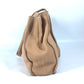 FENDI Tote Bag leather beige vintage Big logo Women Used Authentic