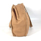 FENDI Tote Bag leather beige vintage Big logo Women Used Authentic