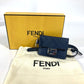 FENDI charm leather Navy Bucket type Bag type Women Used Authentic