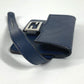 FENDI charm leather Navy Bucket type Bag type Women Used Authentic