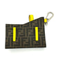 FENDI Bag charm 7AR759 PVC / Leather Two-tone color (brown) Zucca Charm