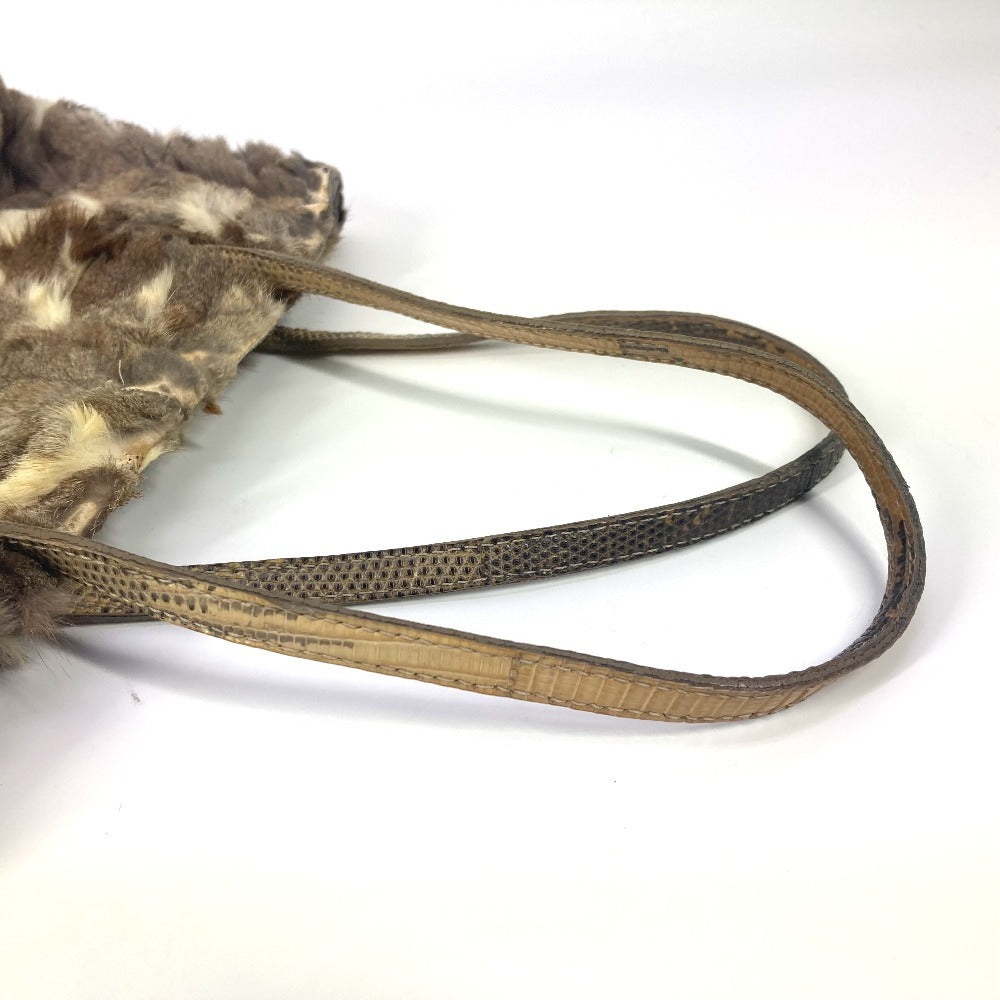 FENDI Tote Bag fur beige fur