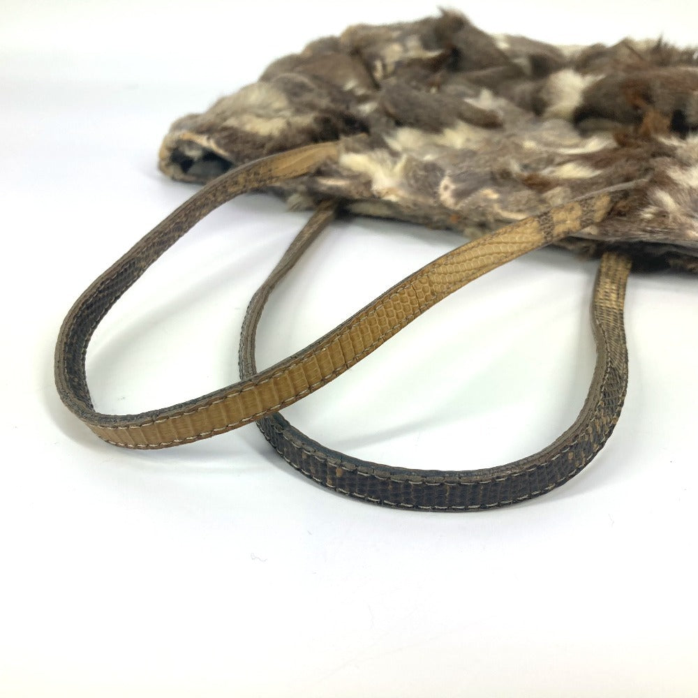 FENDI Tote Bag fur beige fur
