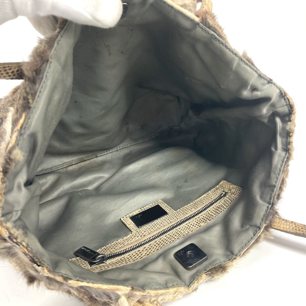 FENDI Tote Bag fur beige fur