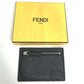 FENDI Coin case 7M0310 leather black Fragment case logo mens Used Authentic
