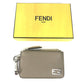 FENDI Coin case 7M0343 leather beige By color logo Women Used Authentic