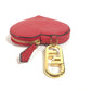 FENDI Coin case 8M0467 leather Red heart Women Used Authentic