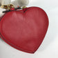 FENDI Coin case 8M0467 leather Red heart Women Used Authentic