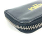 FENDI Coin case 7M0257 leather black logo Zip Around mens Used Authentic