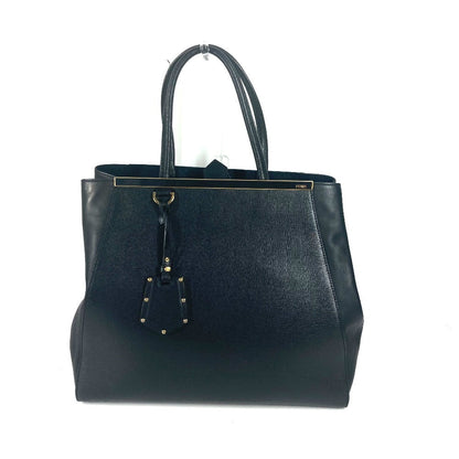 FENDI Tote Bag 8BH251 leather black To joule