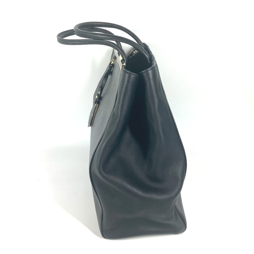FENDI Tote Bag 8BH251 leather black To joule