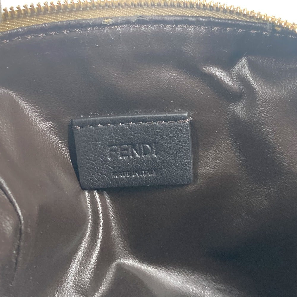 FENDI Pouch 8N0179 Nylon beige SKIMS collaboration logo Women Used Authentic