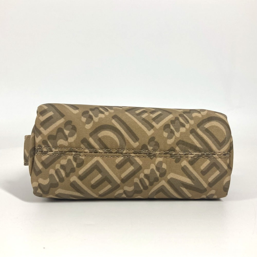 FENDI Pouch 8N0179 Nylon beige SKIMS collaboration logo Women Used Authentic
