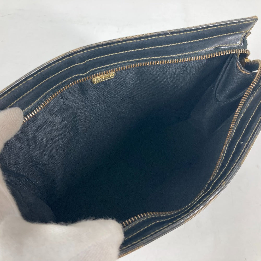 FENDI business bag PVC khaki vintage Pecan mens(Unisex) Used Authentic