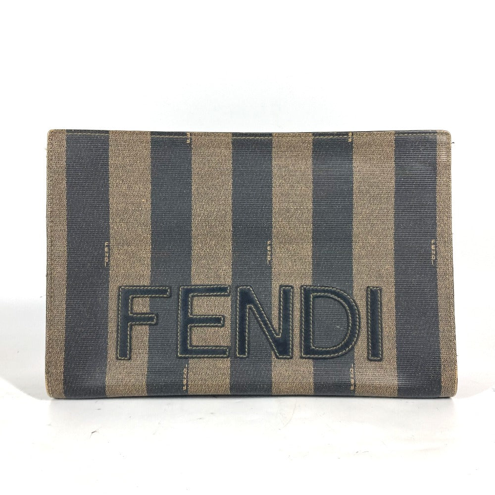 FENDI business bag PVC khaki vintage Pecan mens(Unisex) Used Authentic