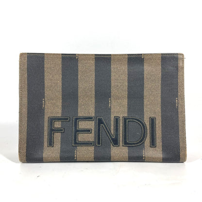 FENDI business bag PVC khaki vintage Pecan mens(Unisex) Used Authentic
