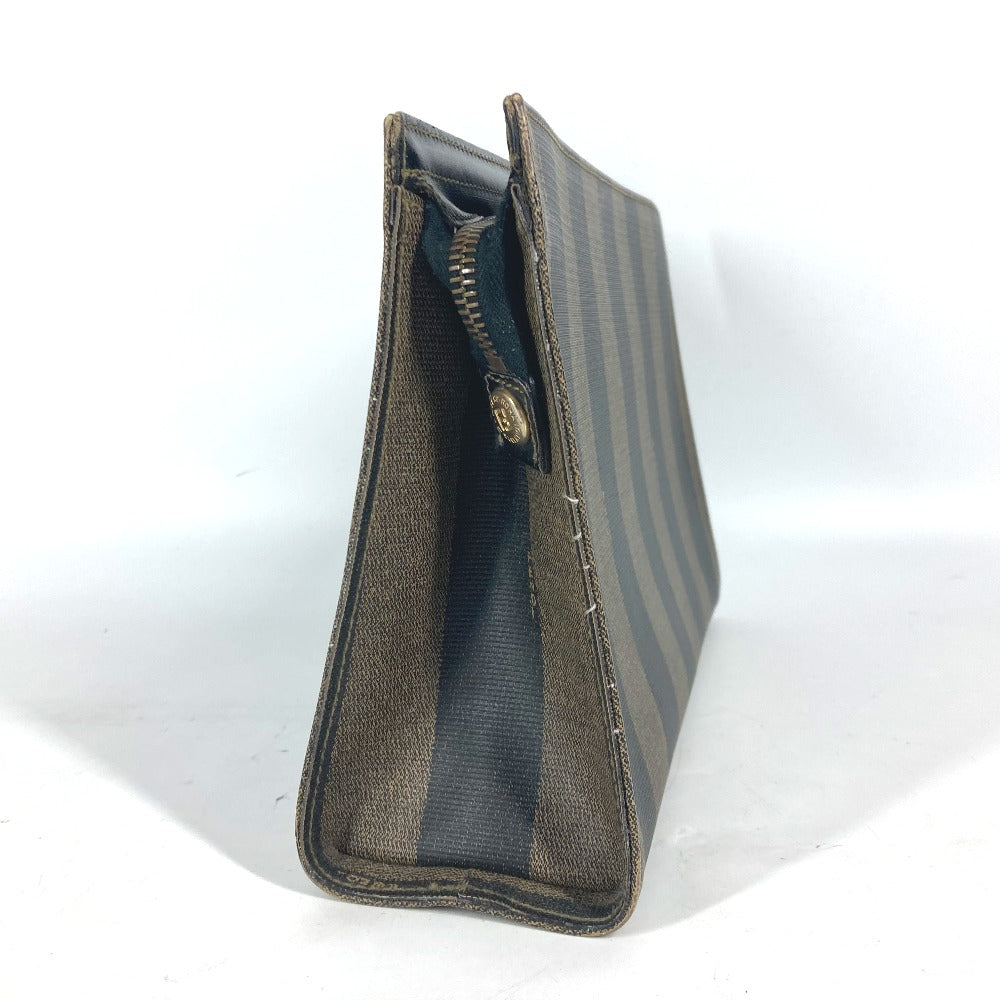 FENDI business bag PVC khaki vintage Pecan mens(Unisex) Used Authentic