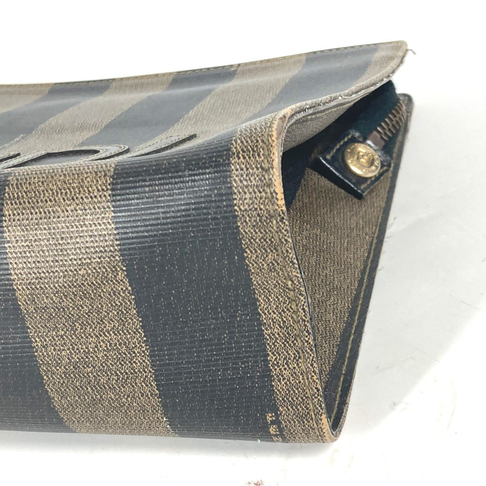 FENDI business bag PVC khaki vintage Pecan mens(Unisex) Used Authentic