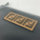 FENDI Clutch bag 7N0078 leather black Pouch Zucca logo mens Used Authentic