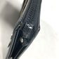 FENDI Clutch bag 7VA350 leather black Zucca logo