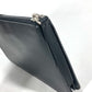 FENDI Clutch bag 7VA350 leather black Zucca logo