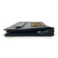 FENDI Clutch bag 7VA350 leather black Zucca logo
