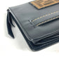 FENDI Clutch bag 7VA350 leather black Zucca logo
