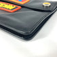 FENDI Clutch bag leather black logo LOVE unisex(Unisex) Used Authentic