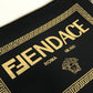 FENDI Clutch bag leather black Versace VERSACE collaboration FENDACE logo FENDACE Women(Unisex) Used Authentic