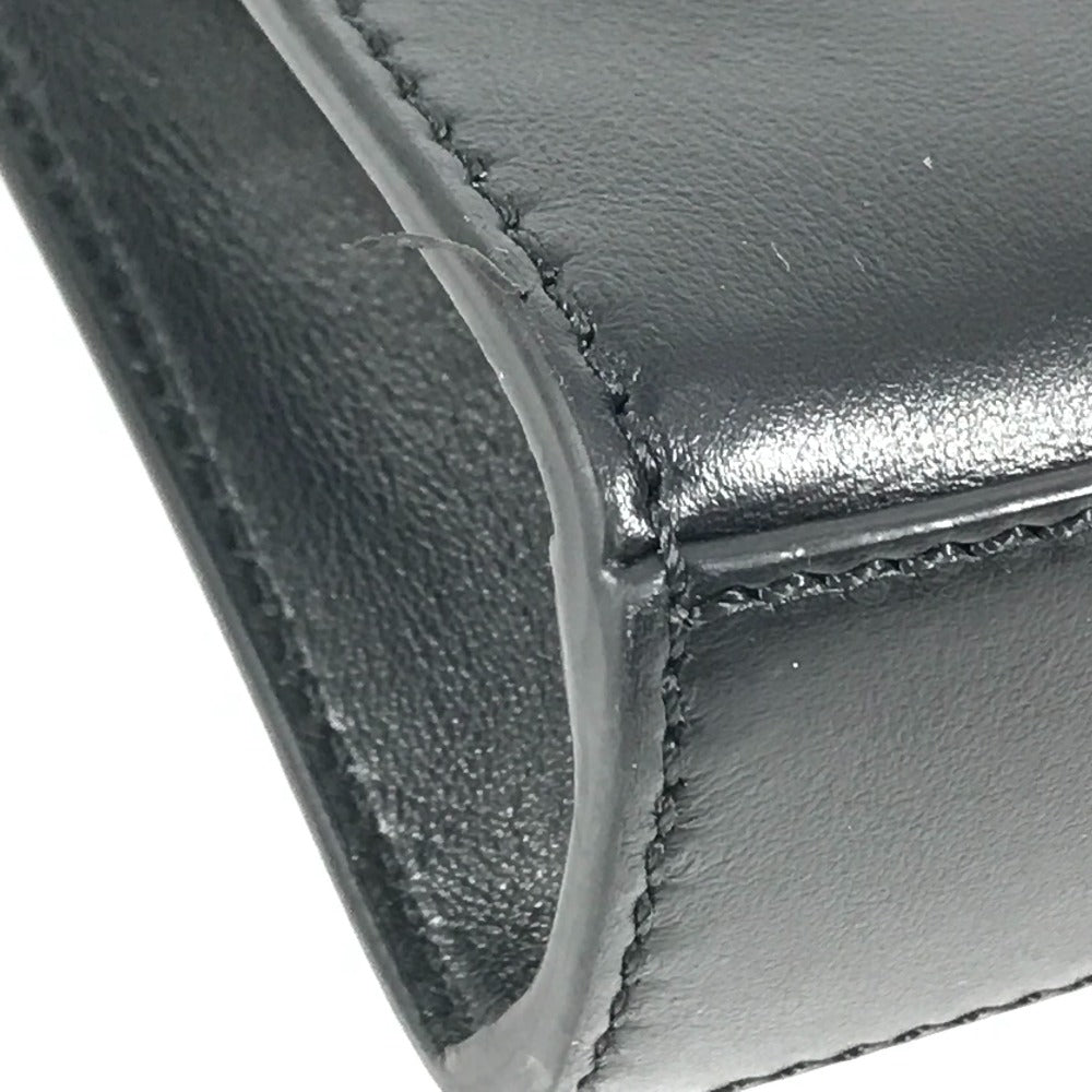 FENDI Clutch bag leather black Versace VERSACE collaboration FENDACE logo FENDACE Women(Unisex) Used Authentic