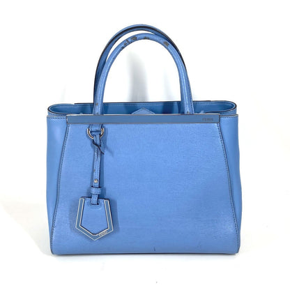 FENDI Handbag 8BH253 leather blue Petite to Jules