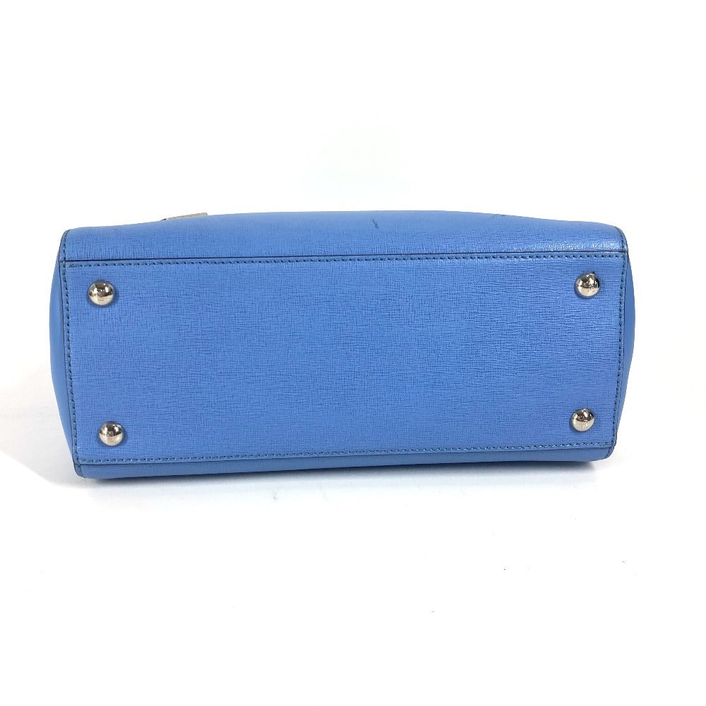 FENDI Handbag 8BH253 leather blue Petite to Jules