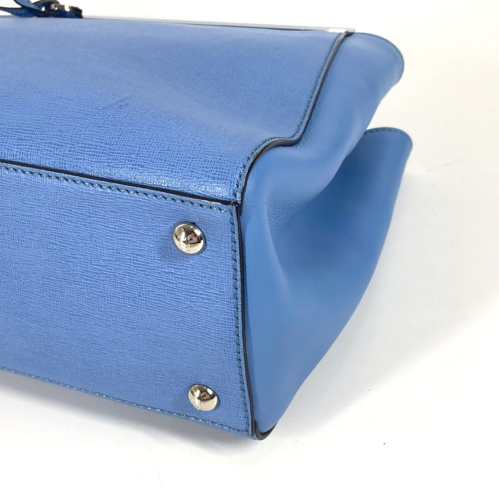 FENDI Handbag 8BH253 leather blue Petite to Jules