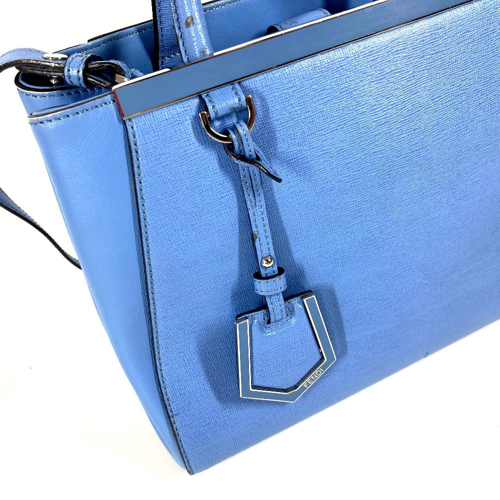 FENDI Handbag 8BH253 leather blue Petite to Jules